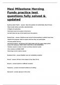 Hesi Milestone Herzing Funds practice test questions fully solved & updated&period;