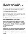 PN fundamental hesi V1 questions and answers 2025