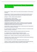 TN Pesticide Applicator Exam Questions and Answers &lpar;Graded A&rpar;