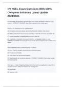 NV XCEL Exam Questions With 100&percnt; Complete Solutions Latest Update 2024&sol;2025