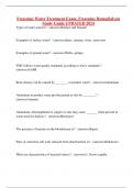 Fresenius Water Treatment Exam&comma; Fresenius Hemodialysis Study Guide UPDATED 2024