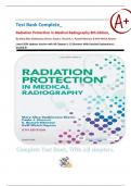 Test Bank Complete&lowbar; Radiation Protection in Medical Radiography 8th Edition&comma; By Mary Alice Statkiewicz Sherer&comma; Paula J&period; Visconti&comma; E&period; Russell Ritenour & Kelli Welch Haynes&vert; Latest 2024 Updates Version with All Chapters 1-15&vert;Answers With Detailed Explanatio