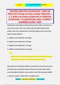 OB PEDS HESI EXIT EXAM 2024 &sol; HESI OB PEDS EXIT EXAM ACTUAL EXAM VERSION 1&comma; 2&comma; 3 AND 4 ACTUAL EXAM EACH VERSION CONTAINS 110 QUESTIONS AND CORRECT ANSWERS RATED 100&percnt;