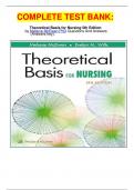 COMPLETE TEST BANK&colon; Theoretical Basis for Nursing 5th Edition by Melanie McEwen PhD Questions And Answers &lpar;Answers key&rpar;&period;