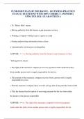 FUNDAMENTALS OF INSURANCE - LICENSING PRACTICE EXAM 2 &vert; QUESTIONS WITH 100&percnt; CORRECT ANSWERS &vert; UPDATED 2024 &vert; GUARANTEED A