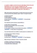 CA DMV AMBULANCE EXAM AND PRACTICE EXAM  NEWEST ACTUAL EXAM COMPLETE 250 QUESTIONS AND CORRECT DETAILED ANSWERS  &lpar;VERIFIED ANSWERS&rpar; &vert;ALREADY GRADED A&plus;