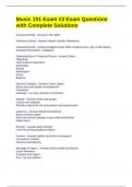 Music 101 Exam &num;3 Exam Questions with Complete Solutions