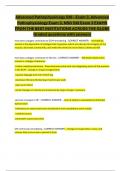 Advanced Pathophysiology 530 - Exam 3&colon; Graded Questions with Answers &vert; Advanced Pathophysiology Exam 3 and NSG 530 Exam 3 Questions from the Best Institutions Across the Globe for Comprehensive Preparation