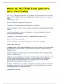 Music 101 MIDTERM Exam Questions with Latest Update