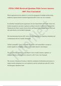 FEMA NIMS Reviewed Questions With Correct Answers  100&percnt; Pass Guaranteed