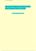 NR 228 NUTRITION&comma; HEALTH & WELLNESS FINAL EXAM 