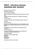 MRCP - infectious disease questions and answers&period;
