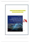 TEST BANK For Business Data Communications and Networking&comma; 14th Edition by FitzGerald&comma; Dennis&comma; Durcikova &vert; Verified Chapter's 1 - 12 &vert; Complete