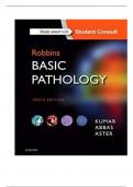 Test Bank for Robbins Basic Pathology 10th Edition by Vinay Kumar&comma; Abul K&period; Abba & Jon C&period; Aster 9780323353175 Chapter 1-24 &vert; Complete Guide A&plus;