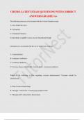CHEMO LATEST EXAM QUESTIONS WITH CORRECT  ANSWERS GRADED A&plus; 
