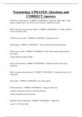 Neonatology UPDATED Questions and  CORRECT Answers