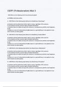 OSPP &lpar;Professionalism&rpar; Mod 3 exam questions with correct answers with complete A&plus;solution 2024&sol;2025