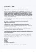 OSPP Mod 1 year 1 exam questions with correct answers with complete A&plus;solution 2024&sol;2025