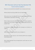 IBEC Electrolysis And Laser State Exam Questions With  Correct Answers Graded A&plus;