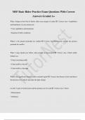 MSF Basic Rider Practice Exam Questions With Correct  Answers Graded A&plus; 