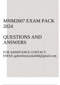 MNM2607 Exam pack 2024&lpar;Public Relations&rpar;