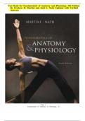 Test Bank for Fundamentals of Anatomy & Physiology 11th Edition by Frederic Martini LATEST VERSION A