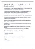 ISC2 Certified in Cybersecurity &lpar;CC&rpar; Exam Domain 1 - Security Principles&period;