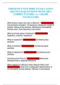 FRESENIUS NEW HIRE EXAM LATEST EXAM QUESTIONS WITH 100&percnt; CORRECT SCORE &vert; A&plus; GRADE STUDYGUIDE