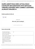 MLBPA AGENT EXAM 2024 ACTUAL EXAM COMPLETE 200 QUESTIONS WITH DETAILED VERIFIED ANSWERS &lpar;100&percnt; CORRECT ANSWERS&rpar; &sol;ALREADY GRADED A&plus;