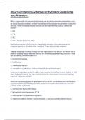 ISC2 Certified in Cybersecurity Exam Questions and Answers&period;