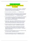 FAML-400 EXAM 2 Complete Questions with Answers A&plus; Graded