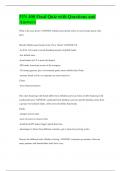 FIN 400 Final Quiz with Questions and Answers