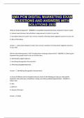 AMA PCM DIGITAL MARKETING EXAM QUESTIONS AND ANSWERS WITH SOLUTIONS 2025