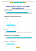 BNNS502 pt 2 Questions and Correct  Verified Answers