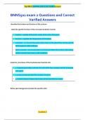 BNNS502 exam 2 Questions and Correct  Verified Answers