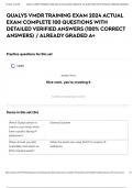 QUALYS VMDR TRAINING EXAM 2024 ACTUAL EXAM COMPLETE 100 QUESTIONS WITH DETAILED VERIFIED ANSWERS &lpar;100&percnt; CORRECT ANSWERS&rpar; &sol; ALREADY GRADED A&plus;