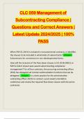 CLC 059 BUNDLED EXAMS&colon;&colon;&colon;&colon; QUESTIONS AND CORRECT ANSWERS &vert; LATEST UPDATE 2024&sol;2025