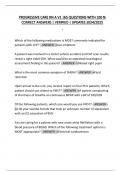 PROGRESSIVE CARE RN A V1 &vert;65 QUESTIONS WITH 100 &percnt;  CORRECT ANSWERS &vert; VERIFIED &vert; UPDATES 2024&sol;2025