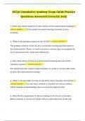 SCCJA Cumulative Academy Exam Guide Practice Questions Answered Correctly 2025