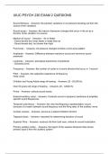 UIUC PSYCH 230 EXAM 2 QUESIONS