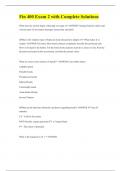 Fin 400 Exam 2 with Complete Solutions