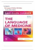 Test Bank for The Language of Medicine 13th Edition by Davi-Ellen Chabner&vert;9780443107795&vert; All Chapters 1-22&vert; LATEST