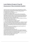 Lewis Medical Surgical Chap 66&colon; Assessment&comma; Musculoskeletal System &lpar;Latest 2026 &sol; 2027&rpar; Actual Questions with Detailed Answers
