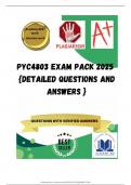 PYC4803 EXAM PACK 2025  &lbrace;DETAILED QUESTIONS AND ANSWERS &rcub;