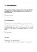 CCRN QUESTIONS AND CORRECT DETAILED ANSWERS WITH RATIONALES 2025&sol;2026 &lpar;VERIFIED ANSWERS&rpar; &vert;ALREADY GRADED A&plus;