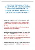 CNE FINAL EXAM 2024 ACTUAL  EXAM COMPLETE ACCURATE EXAM  QUESTIONS WITH DETAILED  VERIFIED ANSWERS &lpar;100&percnt; CORRECT  ANSWERS&rpar; &sol;ALREADY GRADED A&plus;