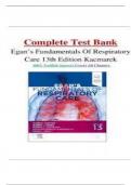 Test Bank- Egan's Fundamentals of Respiratory Care 13th Edition &lpar; James K&period; Stoller&comma; &rpar; All Chapters 1-58&vert;&vert; Newest Edition