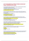 ATI FUNDAMENTALS PROCTORED EXAM 2023 FINAL VERSION WITH NGN questions and correct detailed answers