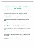 NAO Volume 2 Questions And Answers With Latest Study Solutions