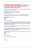 US Coast Guard ASVAB EXAM 2024 REAL EXAM QUESTIONS AND CORRECT ANSWERS &lpar;VERIFIED ANSWERS&rpar;&vert;AGRADE
